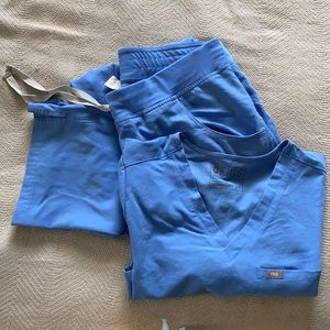 Blue Figs Scrub Set